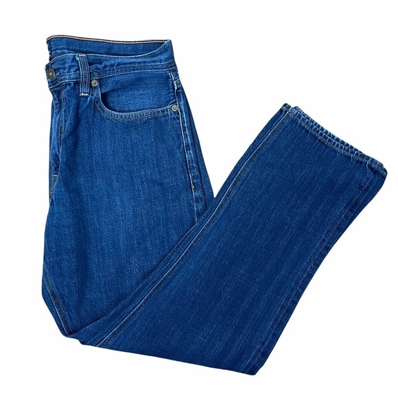 J Crew Factory Distressed The Sutton Straight Leg Blue Men’s Jeans  32x30 - Picture 6 of 11